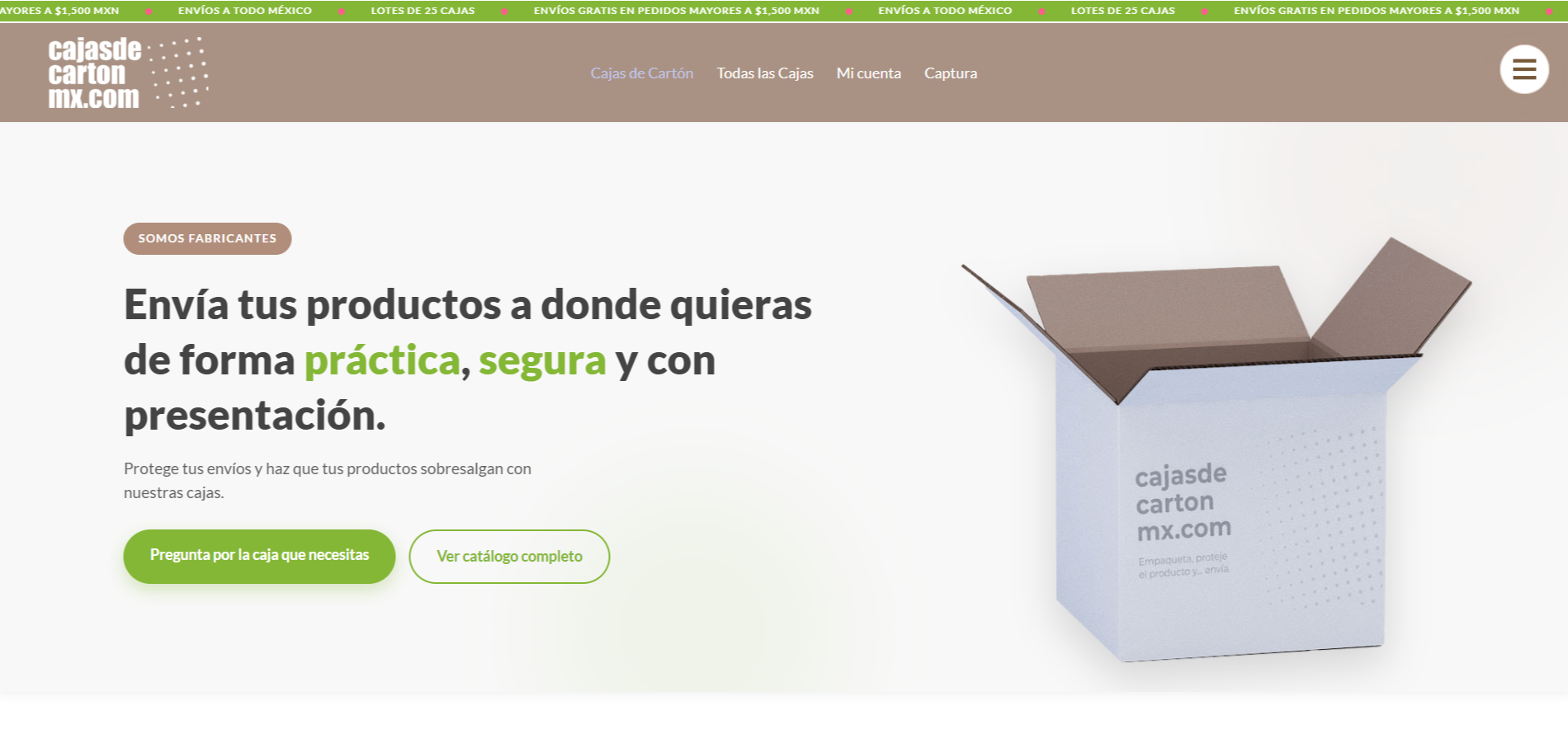 Cajas de Cartón MX